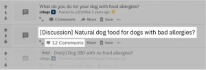 Phân tích từ khóa liên quan dogs trên Reddit