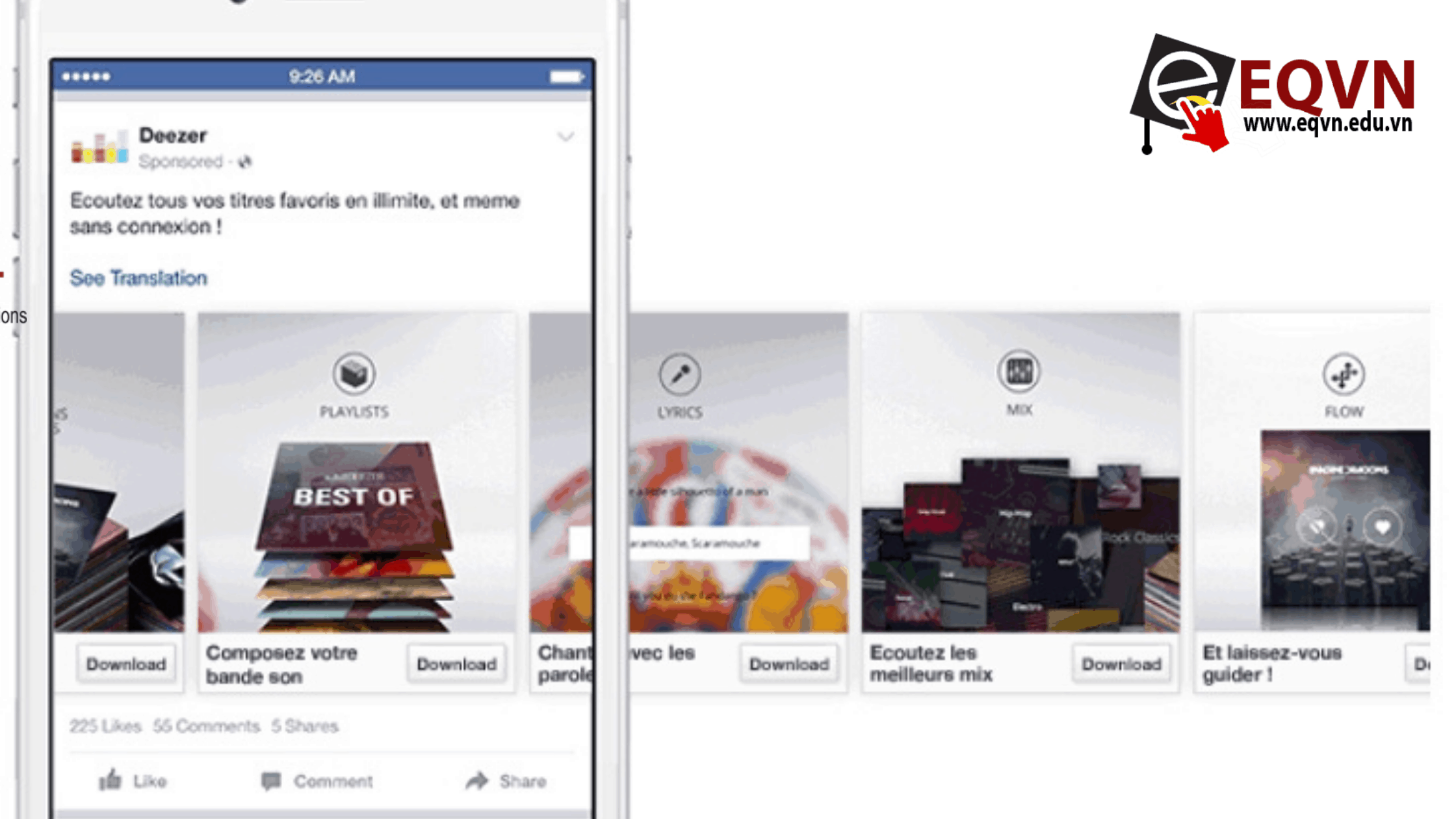 Giới thiệu về hình thức quảng cáo carousel trên Facebook