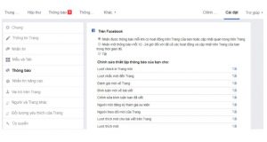 Cách thức cài đặt tùy chỉnh trên trang fanpage