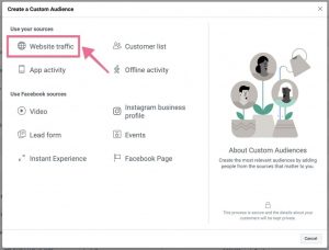 Đối tượng tùy chỉnh facebook